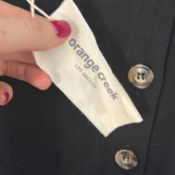 Orange Creek  linen blend minimalist Jumper size s - Picture 4 of 7